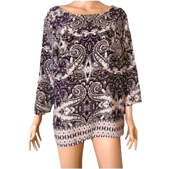 Cynthia Rowley Paisley Print Blouse - Picture 4 of 5